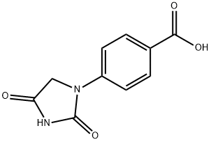 (试剂)4-(2,4-DIOXOIMIDAZOLIDIN-1-YL)BENZOIC ACID 结构式