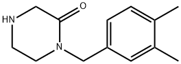 1-(3,4-DIMETHYLBENZYL)PIPERAZIN-2-ONE,938458-92-5,结构式