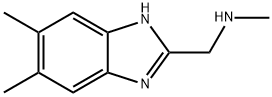 1-(5,6-二甲基-1H-苯并[D]咪唑-2-基)-N-甲基甲胺, 938458-93-6, 结构式