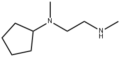N-シクロペンチル-N,N'-ジメチルエタン-1,2-ジアミン 化学構造式