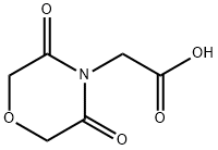 (3,5-二氧代吗啉-4-基)乙酸 结构式