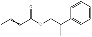 2-phenylpropyl 2-butenoate Struktur