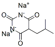 sodium 5-isobutylbarbiturate 结构式