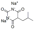 sodium 5-isobutylbarbiturate Struktur