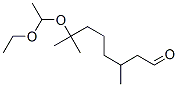 7-(1-エトキシエトキシ)-3,7-ジメチルオクタナール 化学構造式