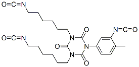 1,3-bis(6-isocyanatohexyl)-5-(3-isocyanato-p-tolyl)-1,3,5-triazine-2,4,6-(1H,3H,5H)-trione 结构式