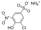 ammonium 3-chloro-4-hydroxy-5-nitrobenzenesulphonate 结构式