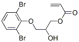 プロペン酸3-(2,6-ジブロモフェノキシ)-2-ヒドロキシプロピル 化学構造式