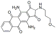 4,11-diamino-2-[(3-methoxypropyl)amino]-1H-cyclopent[b]anthracene-1,3,5,10(2H)-tetrone ,93859-27-9,结构式