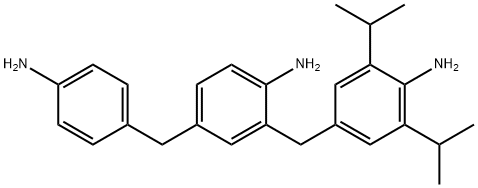 2-[(4-amino-3,5-diisopropylphenyl)methyl]-4-[(4-aminophenyl)methyl]aniline Structure