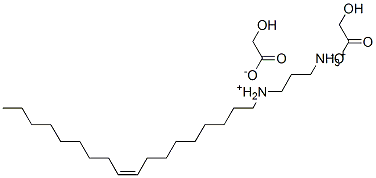 (Z)-N-octadec-9-enylpropane-1,3-diyldiammonium bis(hydroxyacetate) 结构式