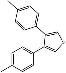 3,4-DI-P-TOLYL-THIOPHENE,93876-77-8,结构式