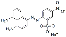 sodium 2-[(4,5-diamino-1-naphthyl)azo]-5-nitrobenzenesulphonate Structure