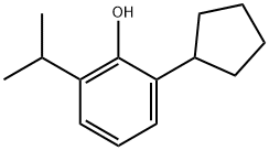 2-cyclopentyl-6-isopropylphenol 结构式