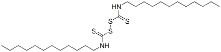 N,N'-ジドデシルチウラムジスルフィド 化学構造式