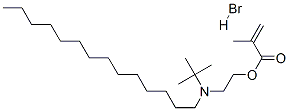 2-[(1,1-dimethylethyl)tetradecylamino]ethyl methacrylate hydrobromide Structure