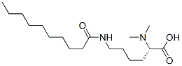 N2,N2-dimethyl-N6-(1-oxodecyl)-L-lysine Structure