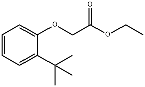 ethyl [2-(1,1-dimethylethyl)phenoxy]acetate Struktur