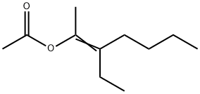 2-ethyl-1-methylhex-1-enyl acetate Structure