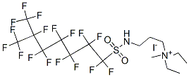 diethyl[3-[[(heptadecafluoroisooctyl)sulphonyl]amino]propyl]methylammonium iodide 结构式
