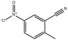 2-甲基-5-硝基苯甲腈 结构式