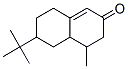 6-(1,1-dimethylethyl)-4,4a,5,6,7,8-hexahydro-4-methylnaphthalen-2(3H)-one Struktur