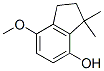 7-methoxy-3,3-dimethylindan-4-ol Struktur