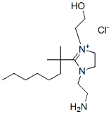 1-(2-aminoethyl)-2-(dimethylheptyl)-4,5-dihydro-3-(2-hydroxyethyl)-1H-imidazolium chloride,93904-88-2,结构式