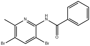 N-(3,5-DIBROMO-6-METHYL-2-PYRIDINYL)-BENZAMIDINE 结构式