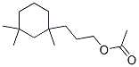 α,γ,γ-トリメチルシクロヘキサン-1-プロパノールアセタート 化学構造式