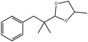 2-[(1,1-dimethyl-2-phenyl)ethyl]-4-methyl-1,3-dioxolane,93917-73-8,结构式