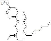 lithium 1-[2-(diethylamino)ethyl] 2-dodecenylsuccinate 结构式