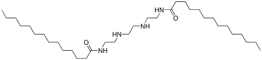 N,N'-[ethylenebis(iminoethylene)]bismyristamide Structure