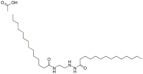 N,N'-(iminoethylene)bismyristamide monoacetate Structure