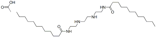 N,N'-[ethylenebis(iminoethylene)]bis(dodecanamide) monoacetate ,93918-64-0,结构式