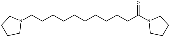 1-[1-オキソ-11-(1-ピロリジニル)ウンデシル]ピロリジン 化学構造式