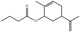 2-methyl-5-(1-methylvinyl)-2-cyclohexen-1-yl butyrate,93919-04-1,结构式