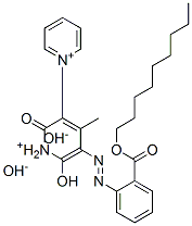 1',2'-dihydro-6'-hydroxy-4'-methyl-5'-[[2-[(nonyloxy)carbonyl]phenyl]azo]-2'-oxo-1,3'-bipyridinium hydroxide Structure