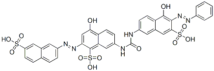 4-hydroxy-7-[[[[5-hydroxy-6-(phenylazo)-7-sulpho-2-naphthyl]amino]carbonyl]amino]-2-[(7-sulpho-2-naphthyl)azo]naphthalenesulphonic acid|