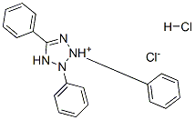 2,3,5-triphenyl-2H-tetrazolium chloride monohydrochloride Structure