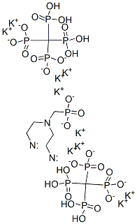 decapotassium [[(phosphonatomethyl)imino]bis[ethane-2,1-diylnitrilobis(methylene)]]tetrakisphosphonate Structure