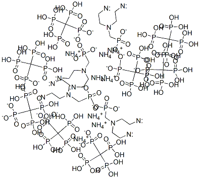 octaammonium dihydrogen [[(phosphonatomethyl)imino]bis[ethane-2,1-diylnitrilobis(methylene)]]tetrakisphosphonate Struktur