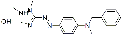 1,2-ジメチル-3-[[4-[メチル(フェニルメチル)アミノ]フェニル]アゾ]-1H-1,2,4-トリアゾール-2-イウム・ヒドロキシド 化学構造式