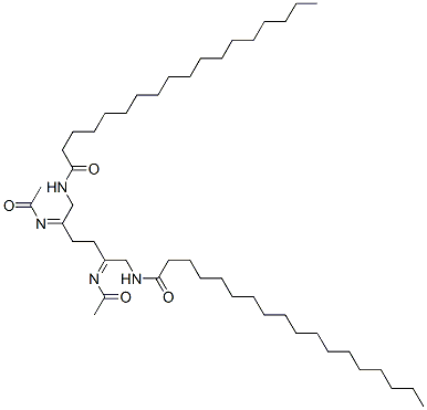 N,N'-[ethane-1,2-diylbis[(acetylimino)ethane-1,2-diyl]]distearamide Structure