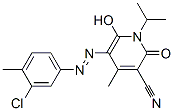 3-Pyridinecarbonitrile,  5-[2-(3-chloro-4-methylphenyl)diazenyl]-1,2-dihydro-6-hydroxy-4-methyl-1-(1-methylethyl)-2-oxo-|