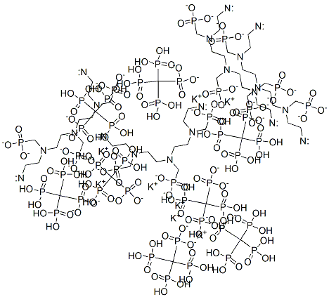 гексаводород октакалия [[(фосфонатометил)имино]бис[этилен[(фосфонатометил)имино]этиленнитрилобис(метилен)]]тетракисфосфонат структура