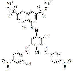 disodium 4-[[2,4-dihydroxy-5-[(2-hydroxy-4-nitrophenyl)azo]-3-[(4-nitrophenyl)azo]phenyl]azo]-5-hydroxynaphthalene-2,7-disulphonate|