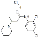 N-(2,4-dichlorophenyl)-beta-methylpiperidin-1-propionamide monohydrochloride|