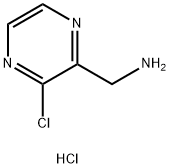 (3-クロロピラジン-2-イル)メタンアミン塩酸塩 化学構造式