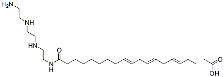 N-[2-[[2-[(2-aminoethyl)amino]ethyl]amino]ethyl]octadeca-9,12,15-trienamide monoacetate Structure